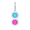 Silicone Flipping Keychain Fidget Pop Pop Bubble Toys Children Toys